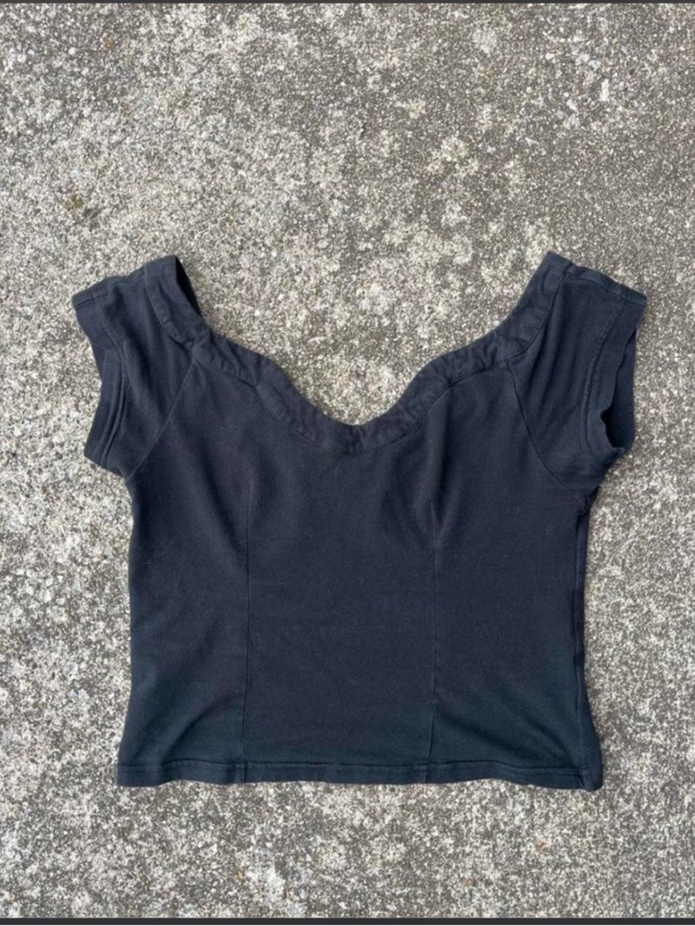 free people black off the shoulder top size xs